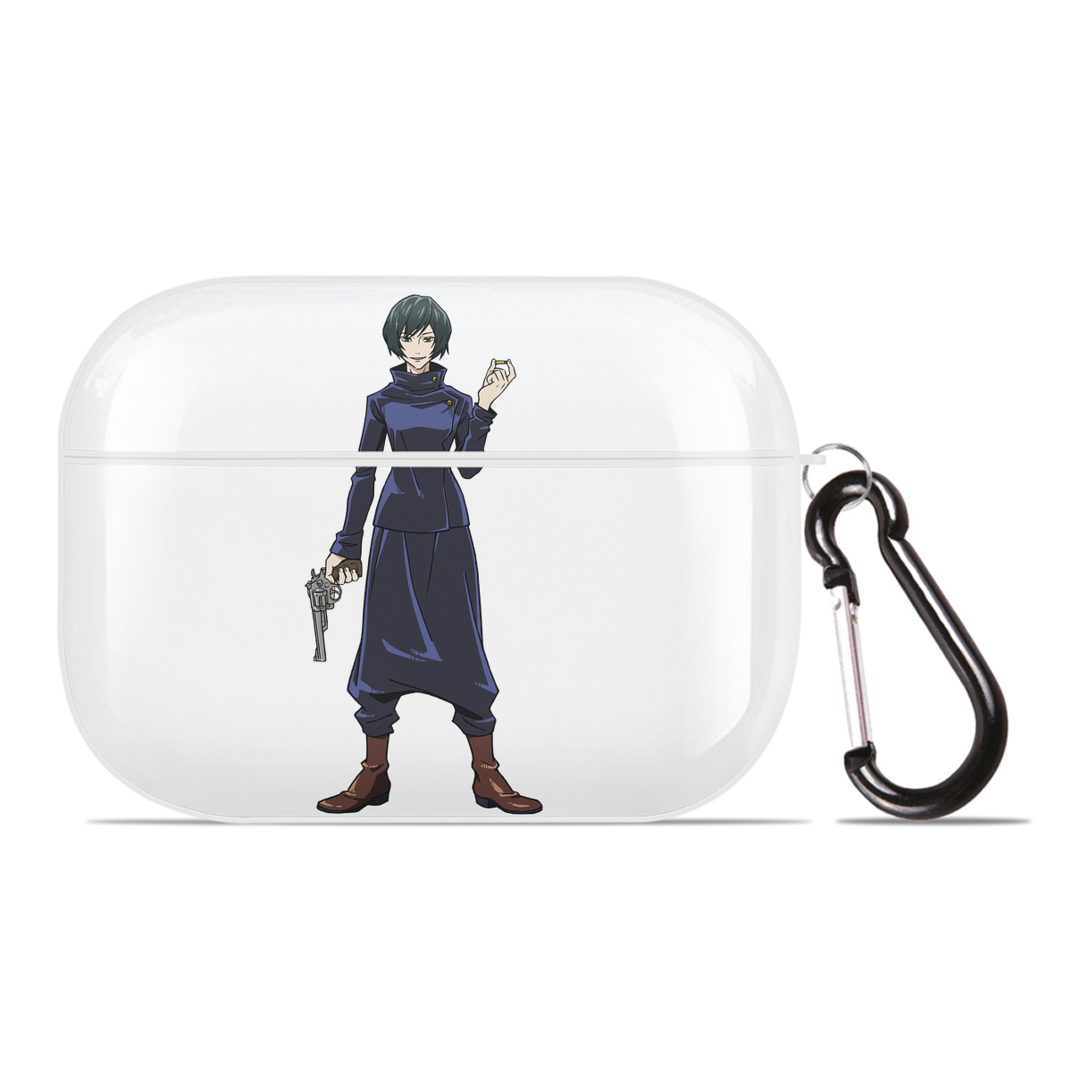 （画像用） 呪術廻戦 Jujutsu Kaisen 【AirPods Pro用】ハードシェル保護ケース 耐衝撃・防指紋・カラビナ付き商品仕様