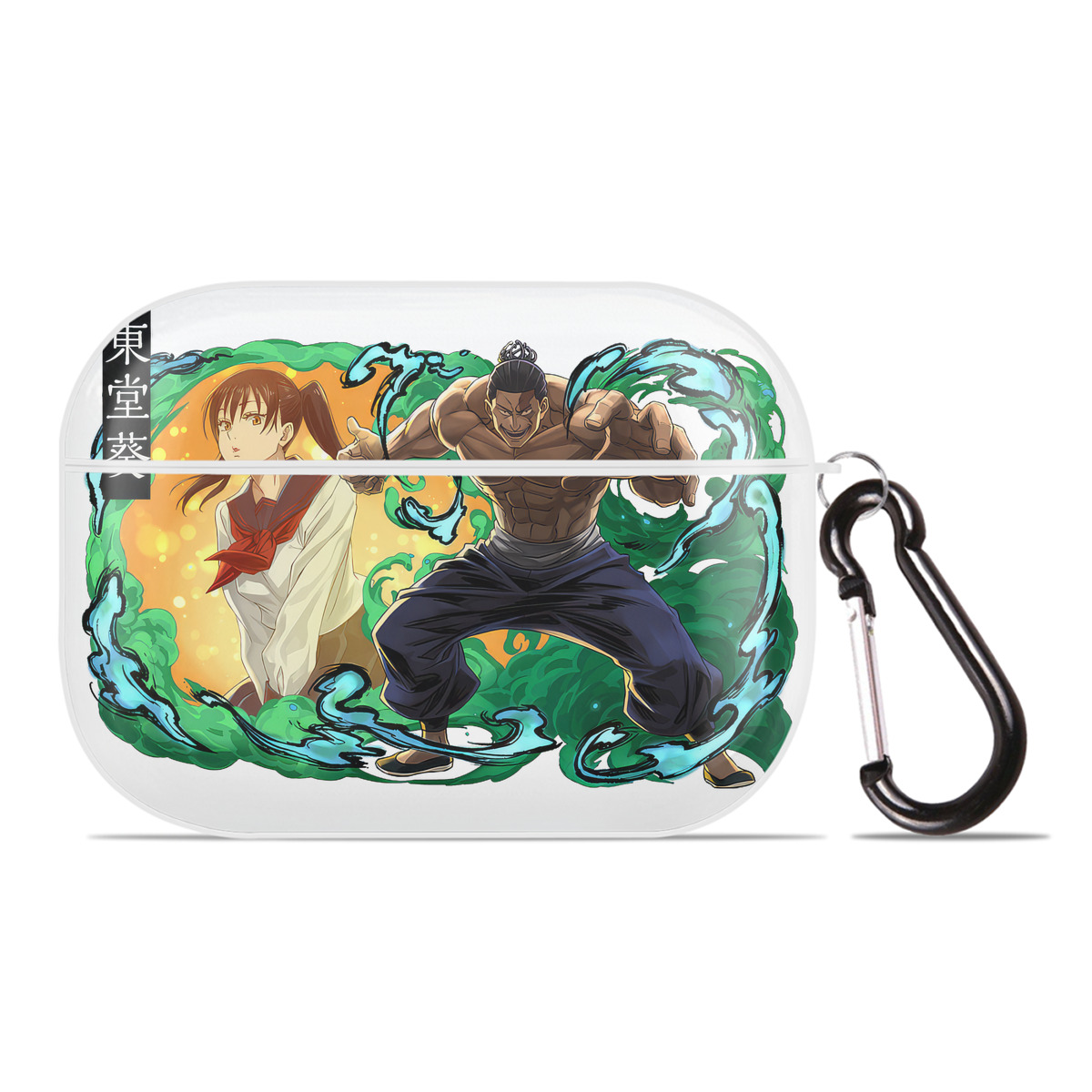 （画像用） 呪術廻戦 Jujutsu Kaisen 【AirPods Pro用】ハードシェル保護ケース 耐衝撃・防指紋・カラビナ付き商品仕様