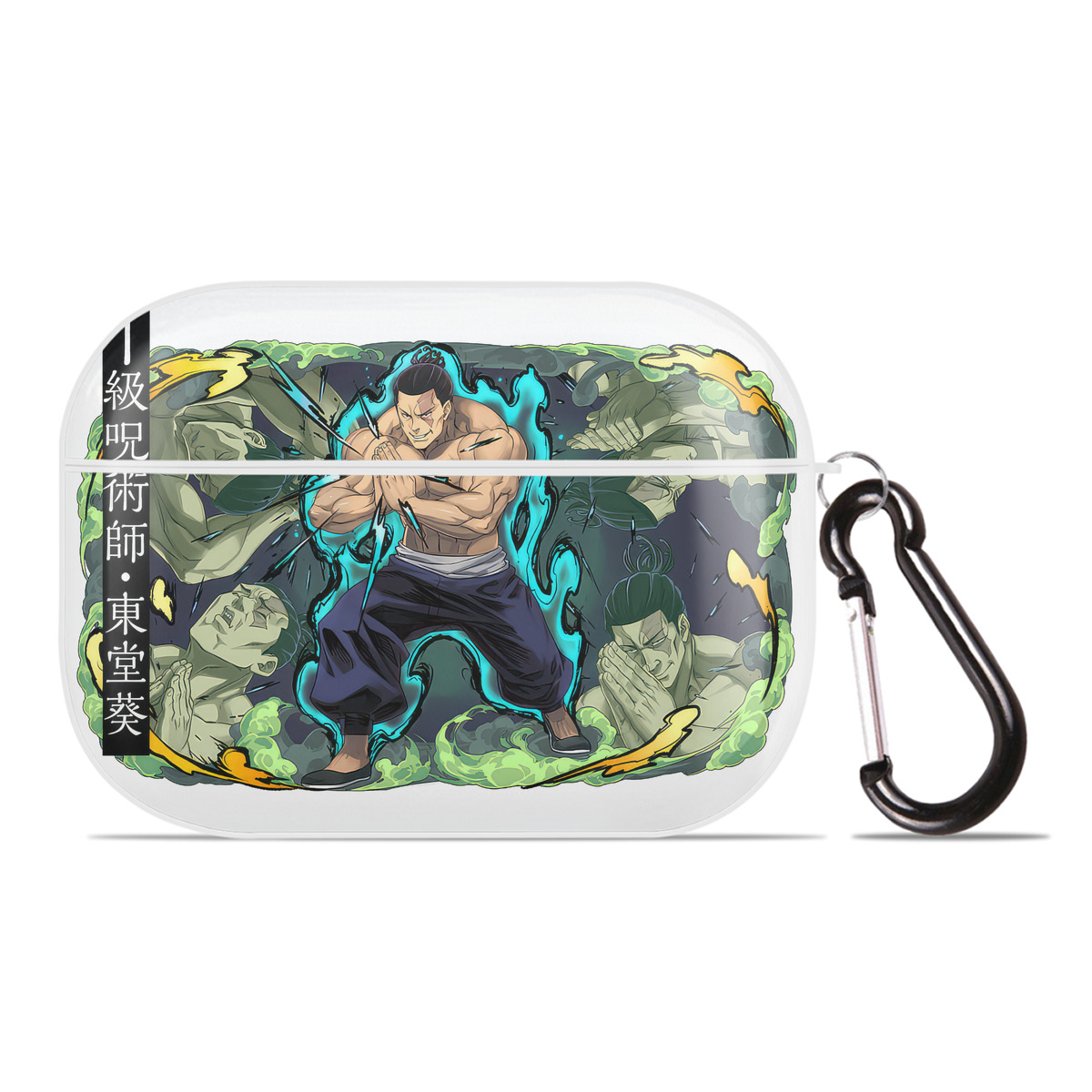 （画像用） 呪術廻戦 Jujutsu Kaisen 【AirPods Pro用】ハードシェル保護ケース 耐衝撃・防指紋・カラビナ付き商品仕様