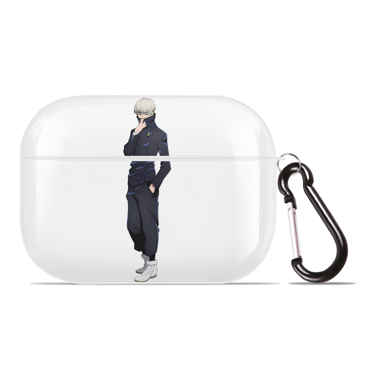 （画像用） 呪術廻戦 Jujutsu Kaisen 【AirPods Pro用】ハードシェル保護ケース 耐衝撃・防指紋・カラビナ付き商品仕様