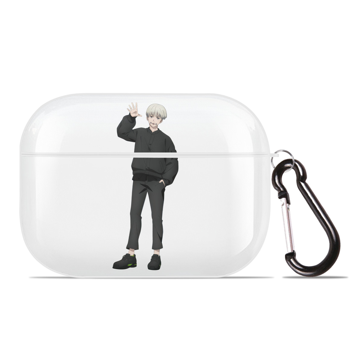（画像用） 呪術廻戦 Jujutsu Kaisen 【AirPods Pro用】ハードシェル保護ケース 耐衝撃・防指紋・カラビナ付き商品仕様
