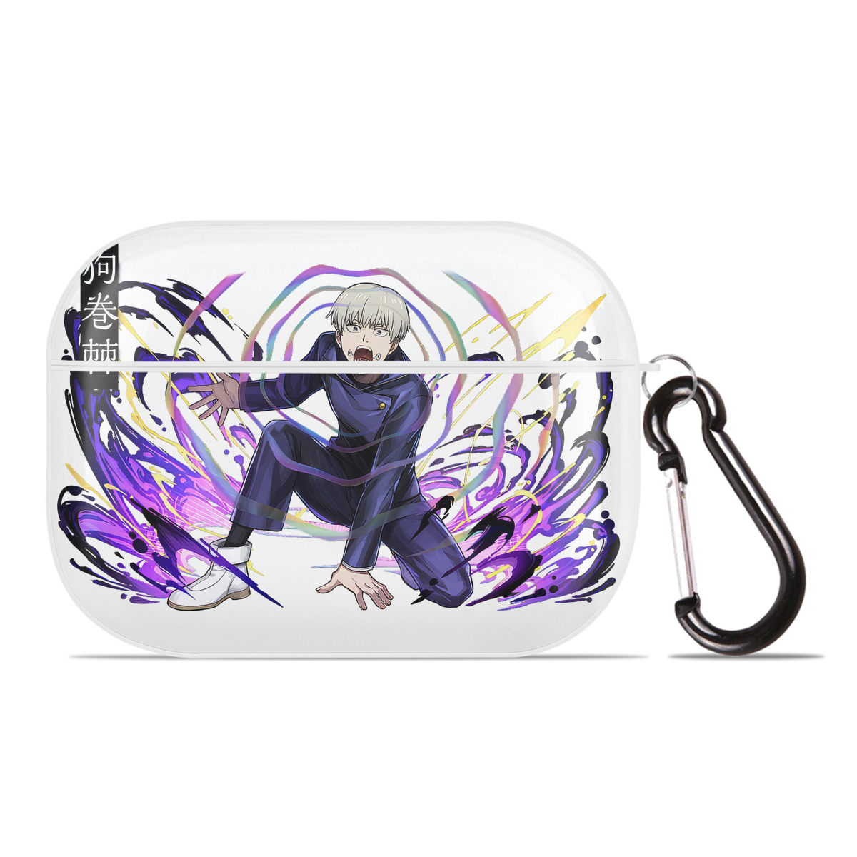 （画像用） 呪術廻戦 Jujutsu Kaisen 【AirPods Pro用】ハードシェル保護ケース 耐衝撃・防指紋・カラビナ付き商品仕様