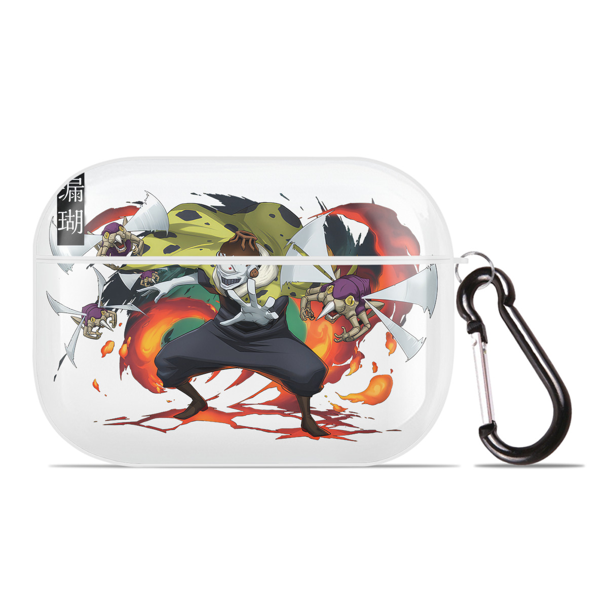 （画像用） 呪術廻戦 Jujutsu Kaisen 【AirPods Pro用】ハードシェル保護ケース 耐衝撃・防指紋・カラビナ付き商品仕様