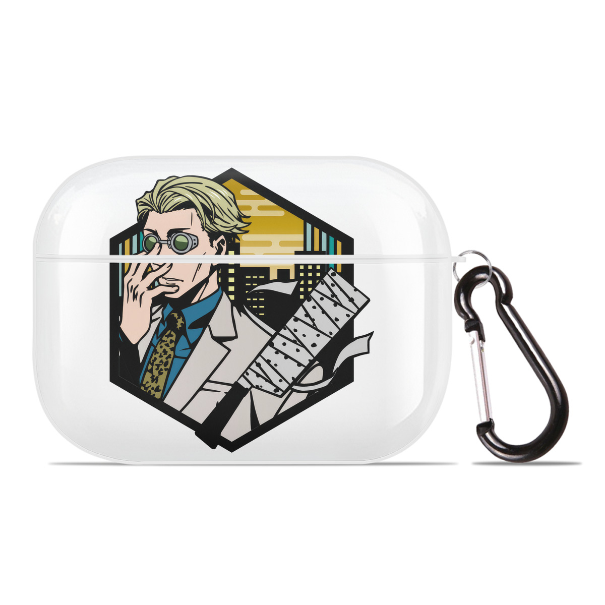 （画像用） 呪術廻戦 Jujutsu Kaisen 【AirPods Pro用】ハードシェル保護ケース 耐衝撃・防指紋・カラビナ付き商品仕様