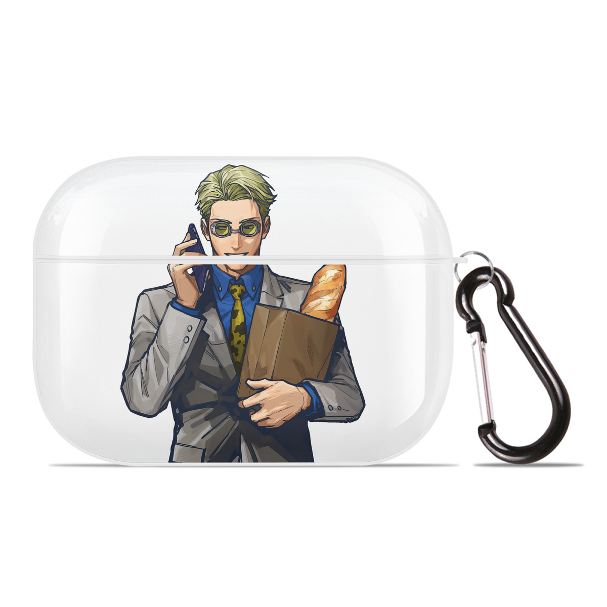 （画像用） 呪術廻戦 Jujutsu Kaisen 【AirPods Pro用】ハードシェル保護ケース 耐衝撃・防指紋・カラビナ付き商品仕様