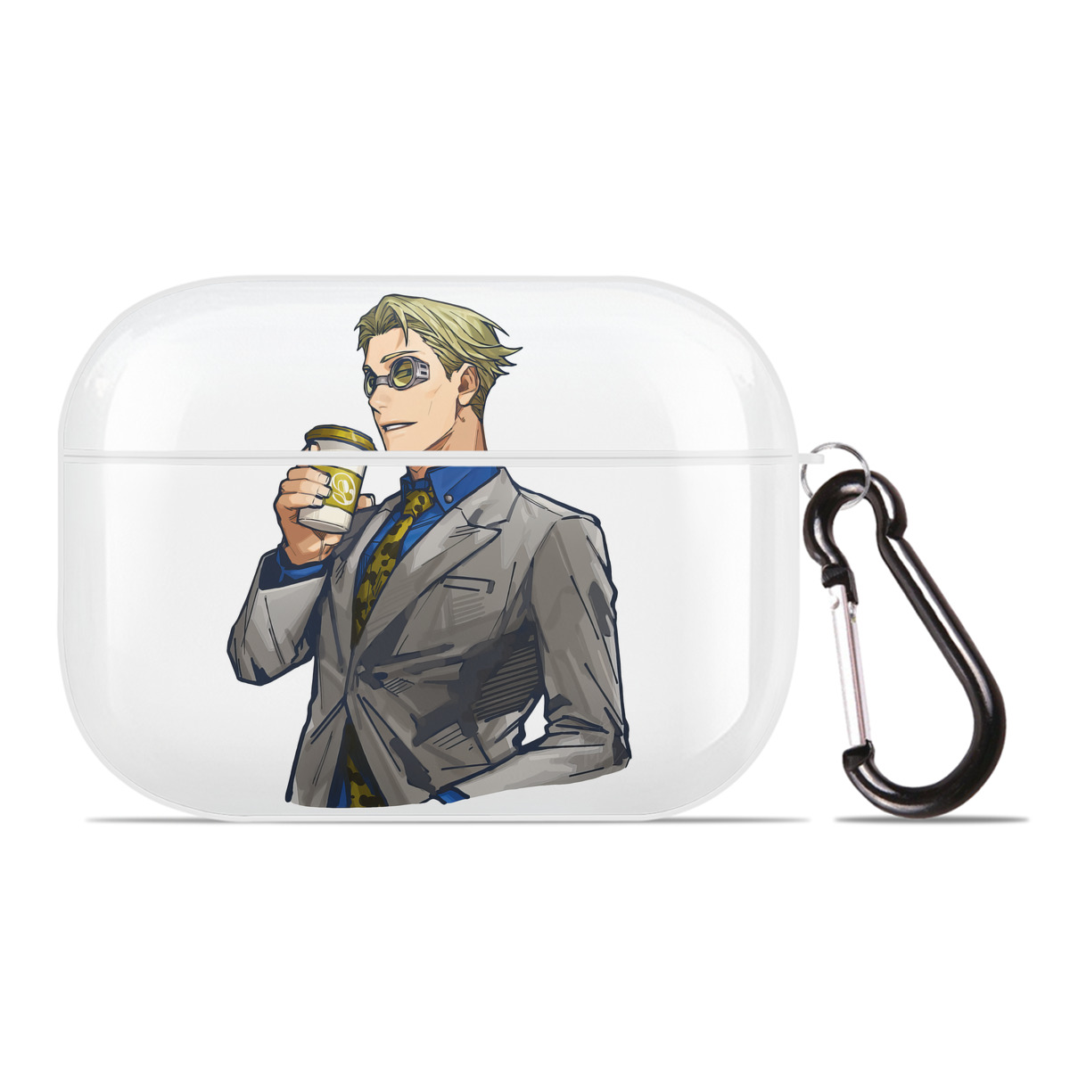 （画像用） 呪術廻戦 Jujutsu Kaisen 【AirPods Pro用】ハードシェル保護ケース 耐衝撃・防指紋・カラビナ付き商品仕様
