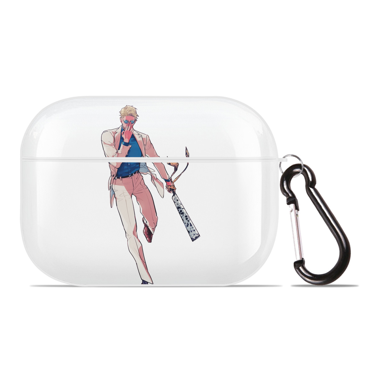 （画像用） 呪術廻戦 Jujutsu Kaisen 【AirPods Pro用】ハードシェル保護ケース 耐衝撃・防指紋・カラビナ付き商品仕様