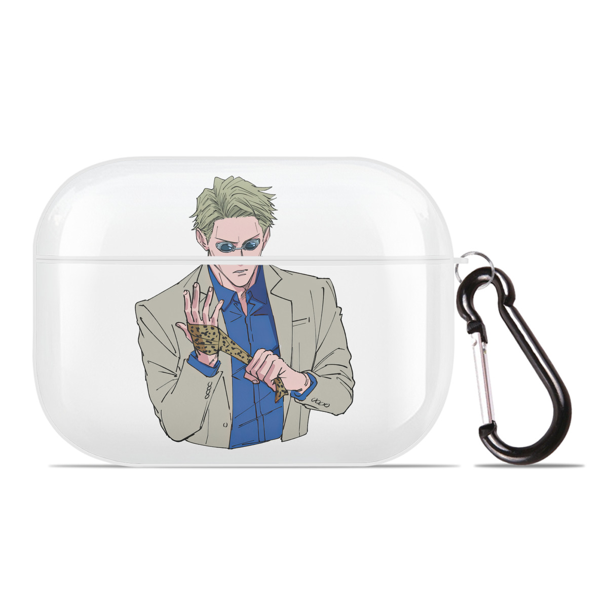 （画像用） 呪術廻戦 Jujutsu Kaisen 【AirPods Pro用】ハードシェル保護ケース 耐衝撃・防指紋・カラビナ付き商品仕様