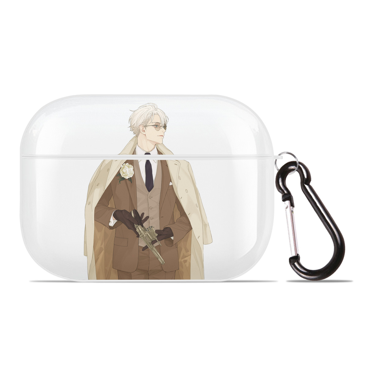（画像用） 呪術廻戦 Jujutsu Kaisen 【AirPods Pro用】ハードシェル保護ケース 耐衝撃・防指紋・カラビナ付き商品仕様