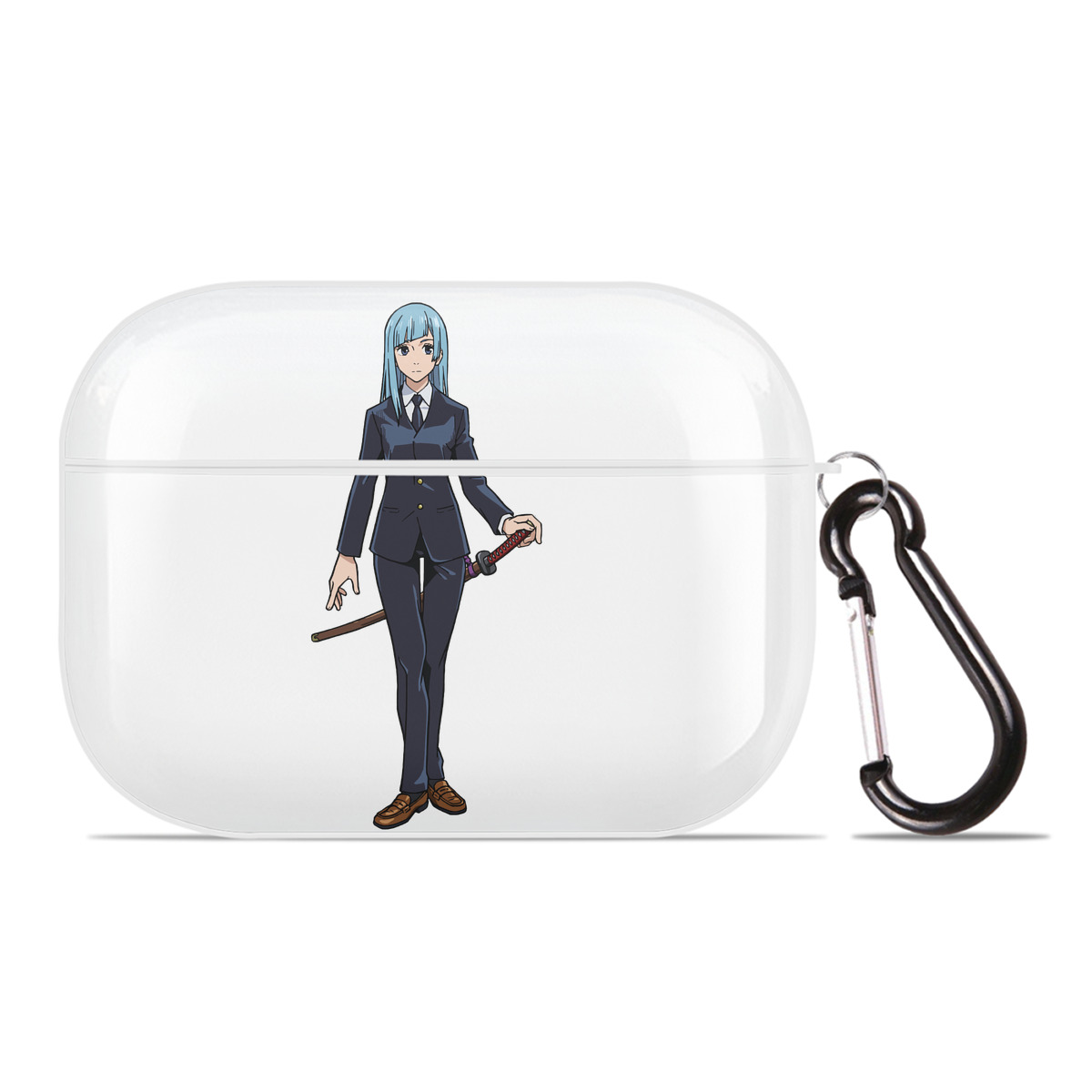 （画像用） 呪術廻戦 Jujutsu Kaisen 【AirPods Pro用】ハードシェル保護ケース 耐衝撃・防指紋・カラビナ付き商品仕様
