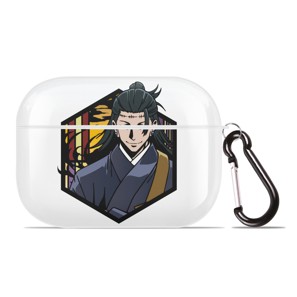 （画像用） 呪術廻戦 Jujutsu Kaisen 【AirPods Pro用】ハードシェル保護ケース 耐衝撃・防指紋・カラビナ付き商品仕様