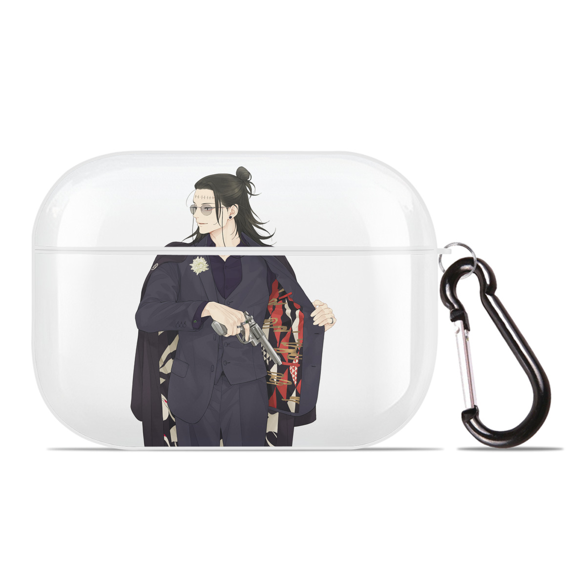 （画像用） 呪術廻戦 Jujutsu Kaisen 【AirPods Pro用】ハードシェル保護ケース 耐衝撃・防指紋・カラビナ付き商品仕様