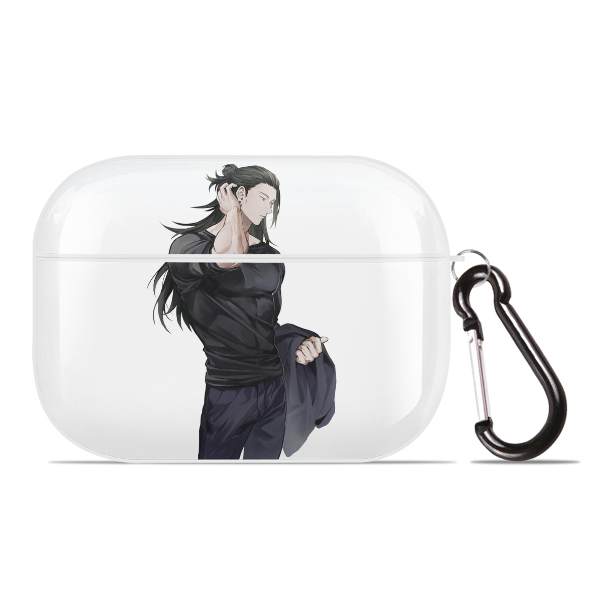 （画像用） 呪術廻戦 Jujutsu Kaisen 【AirPods Pro用】ハードシェル保護ケース 耐衝撃・防指紋・カラビナ付き商品仕様