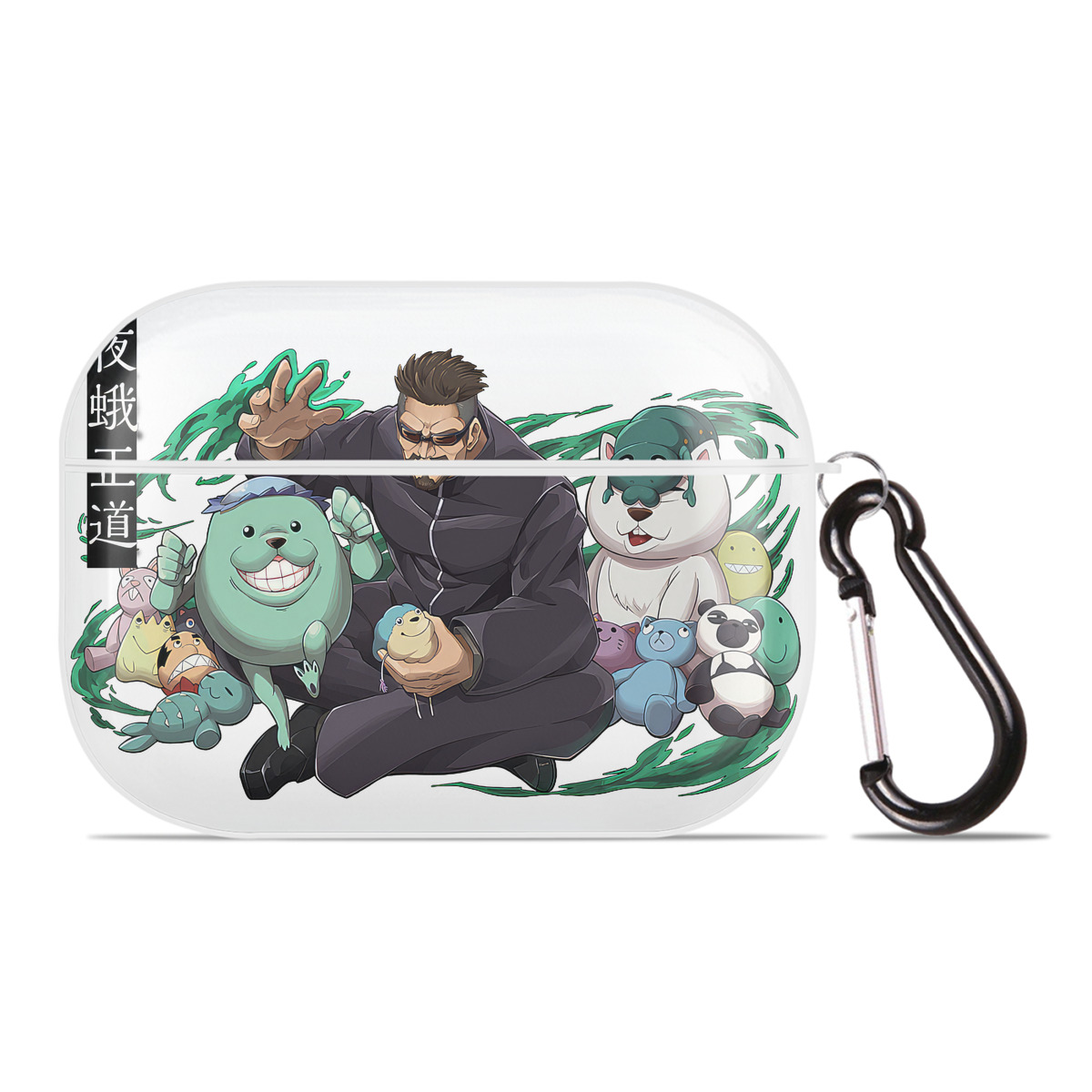 （画像用） 呪術廻戦 Jujutsu Kaisen 【AirPods Pro用】ハードシェル保護ケース 耐衝撃・防指紋・カラビナ付き商品仕様
