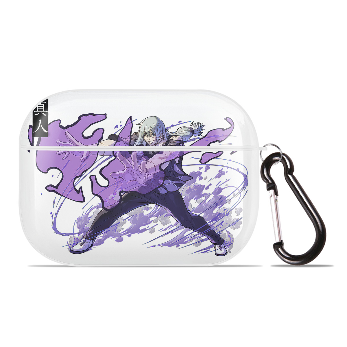（画像用） 呪術廻戦 Jujutsu Kaisen 【AirPods Pro用】ハードシェル保護ケース 耐衝撃・防指紋・カラビナ付き商品仕様