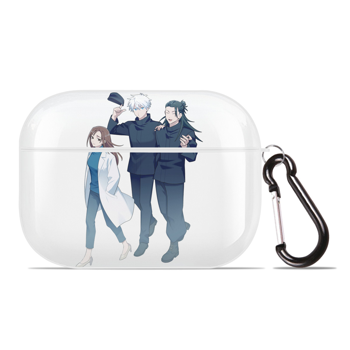 （画像用） 呪術廻戦 Jujutsu Kaisen 【AirPods Pro用】ハードシェル保護ケース 耐衝撃・防指紋・カラビナ付き商品仕様