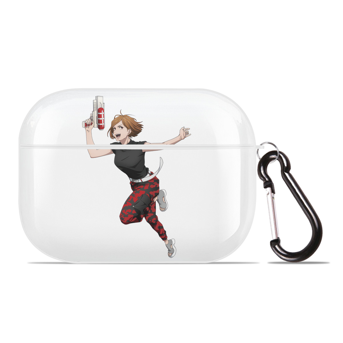 （画像用） 呪術廻戦 Jujutsu Kaisen 【AirPods Pro用】ハードシェル保護ケース 耐衝撃・防指紋・カラビナ付き商品仕様