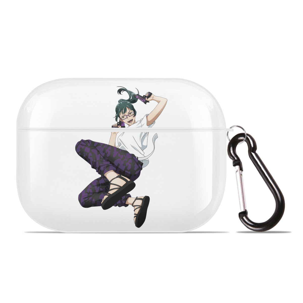 （画像用） 呪術廻戦 Jujutsu Kaisen 【AirPods Pro用】ハードシェル保護ケース 耐衝撃・防指紋・カラビナ付き商品仕様
