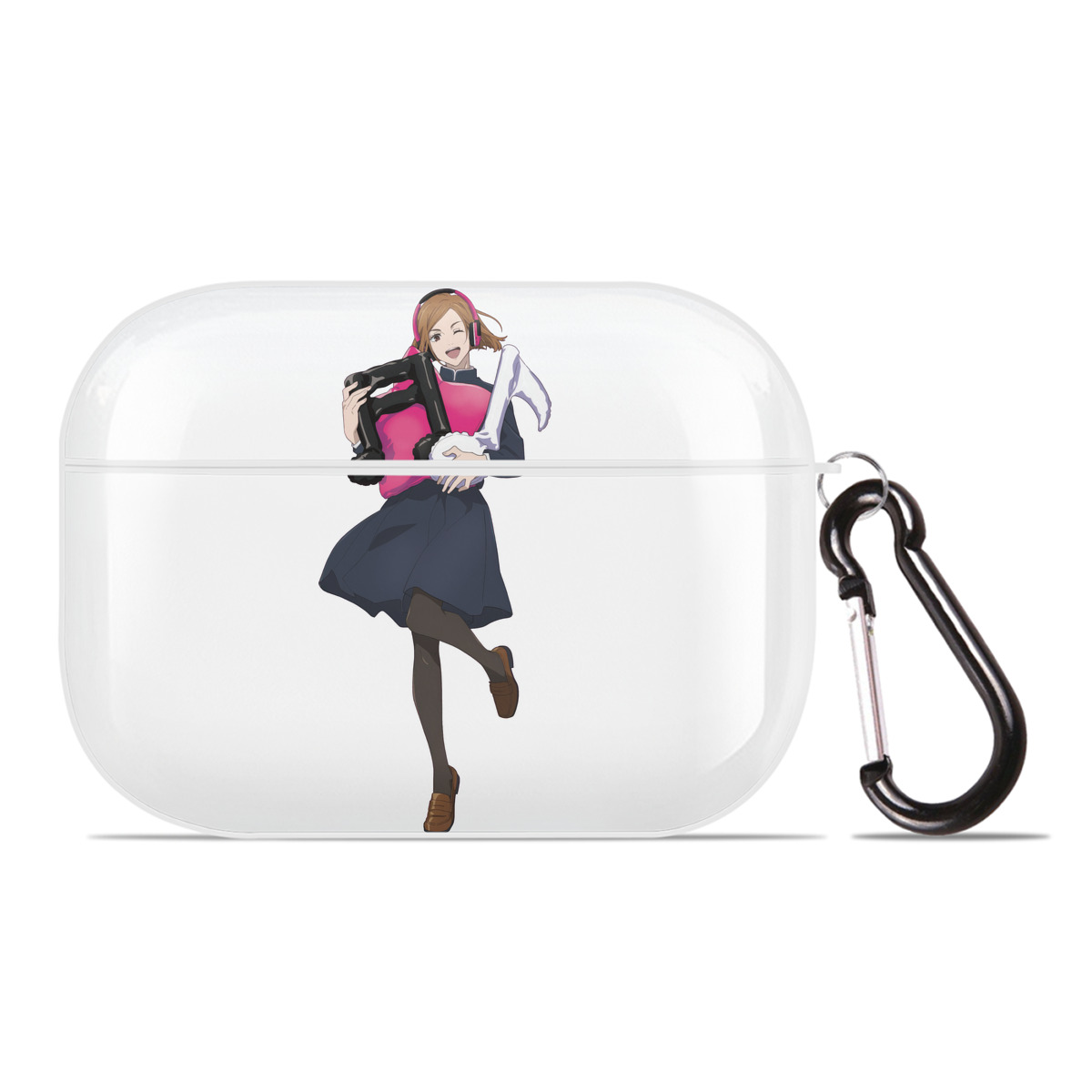 （画像用） 呪術廻戦 Jujutsu Kaisen 【AirPods Pro用】ハードシェル保護ケース 耐衝撃・防指紋・カラビナ付き商品仕様