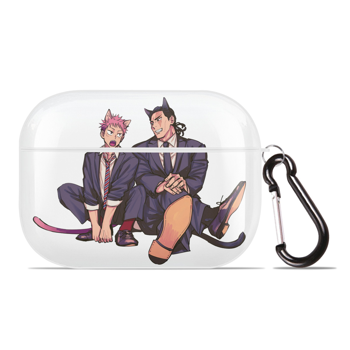 （画像用） 呪術廻戦 Jujutsu Kaisen 【AirPods Pro用】ハードシェル保護ケース 耐衝撃・防指紋・カラビナ付き商品仕様