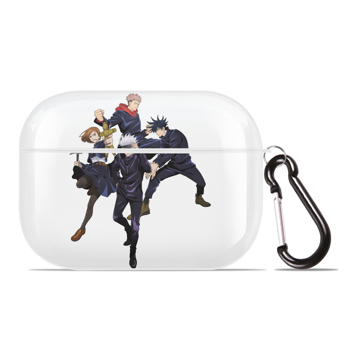 （画像用） 呪術廻戦 Jujutsu Kaisen 【AirPods Pro用】ハードシェル保護ケース 耐衝撃・防指紋・カラビナ付き商品仕様