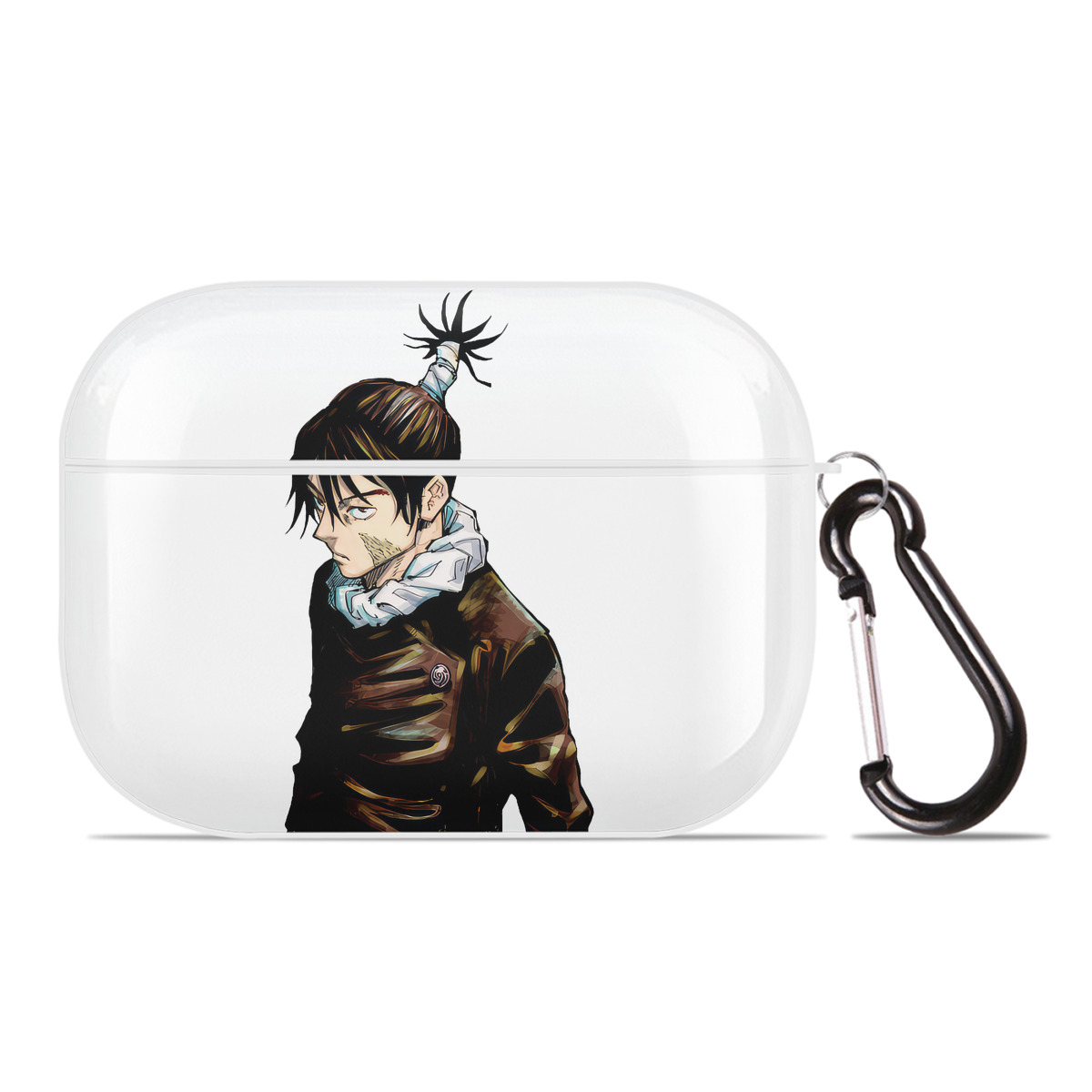 （画像用） 呪術廻戦 Jujutsu Kaisen 【AirPods Pro用】ハードシェル保護ケース 耐衝撃・防指紋・カラビナ付き商品仕様