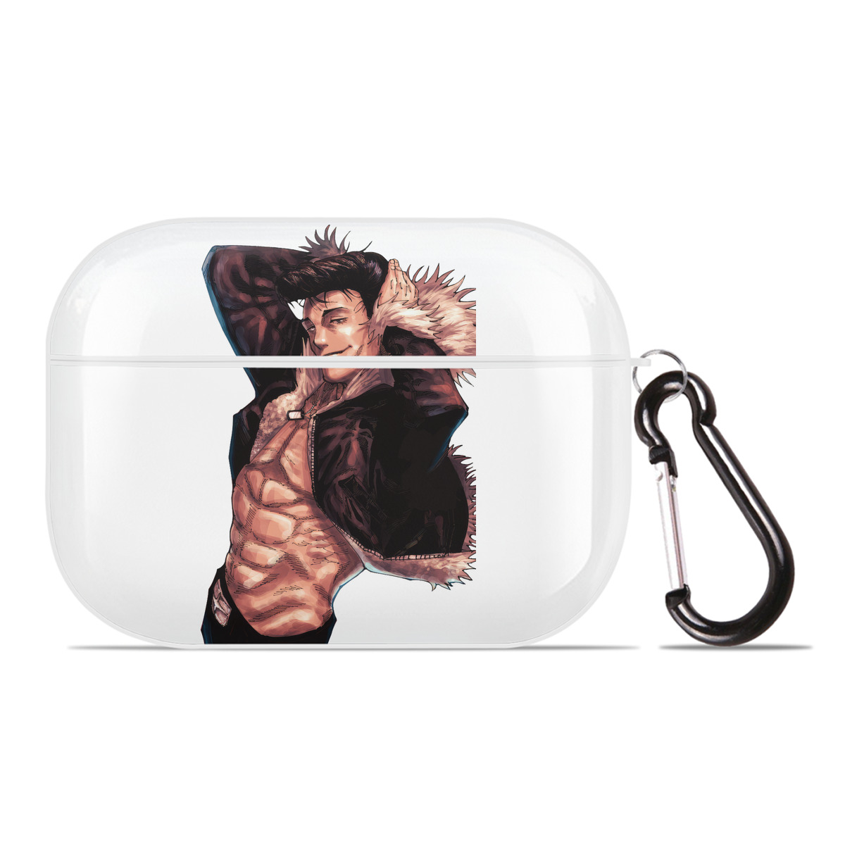（画像用） 呪術廻戦 Jujutsu Kaisen 【AirPods Pro用】ハードシェル保護ケース 耐衝撃・防指紋・カラビナ付き商品仕様