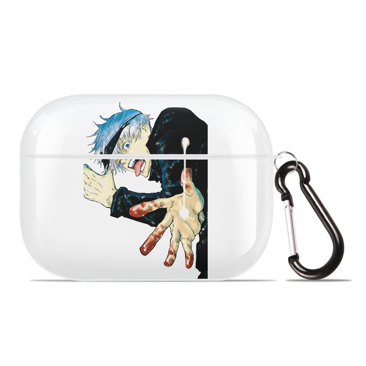 （画像用） 呪術廻戦 Jujutsu Kaisen 【AirPods Pro用】ハードシェル保護ケース 耐衝撃・防指紋・カラビナ付き商品仕様