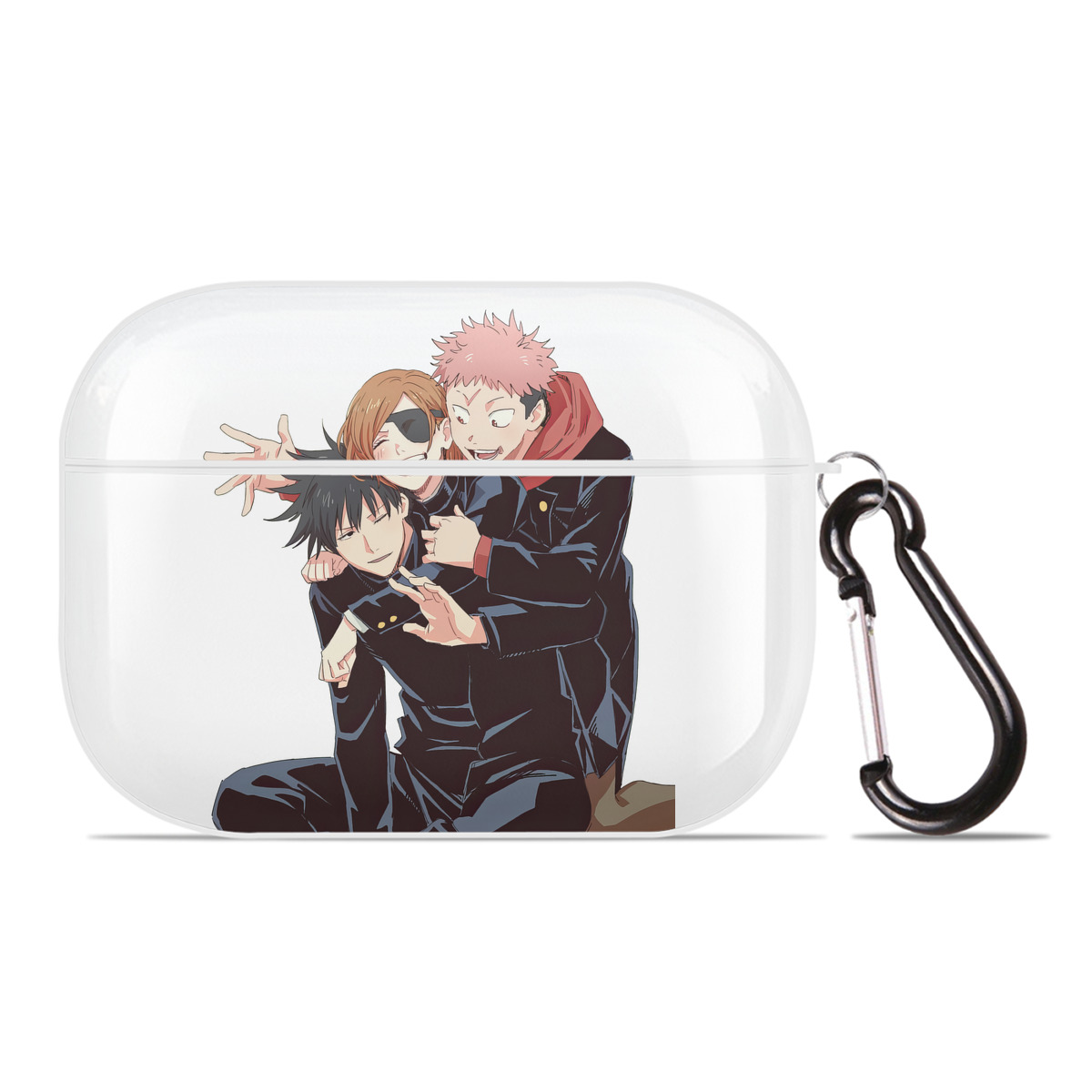 （画像用） 呪術廻戦 Jujutsu Kaisen 【AirPods Pro用】ハードシェル保護ケース 耐衝撃・防指紋・カラビナ付き商品仕様
