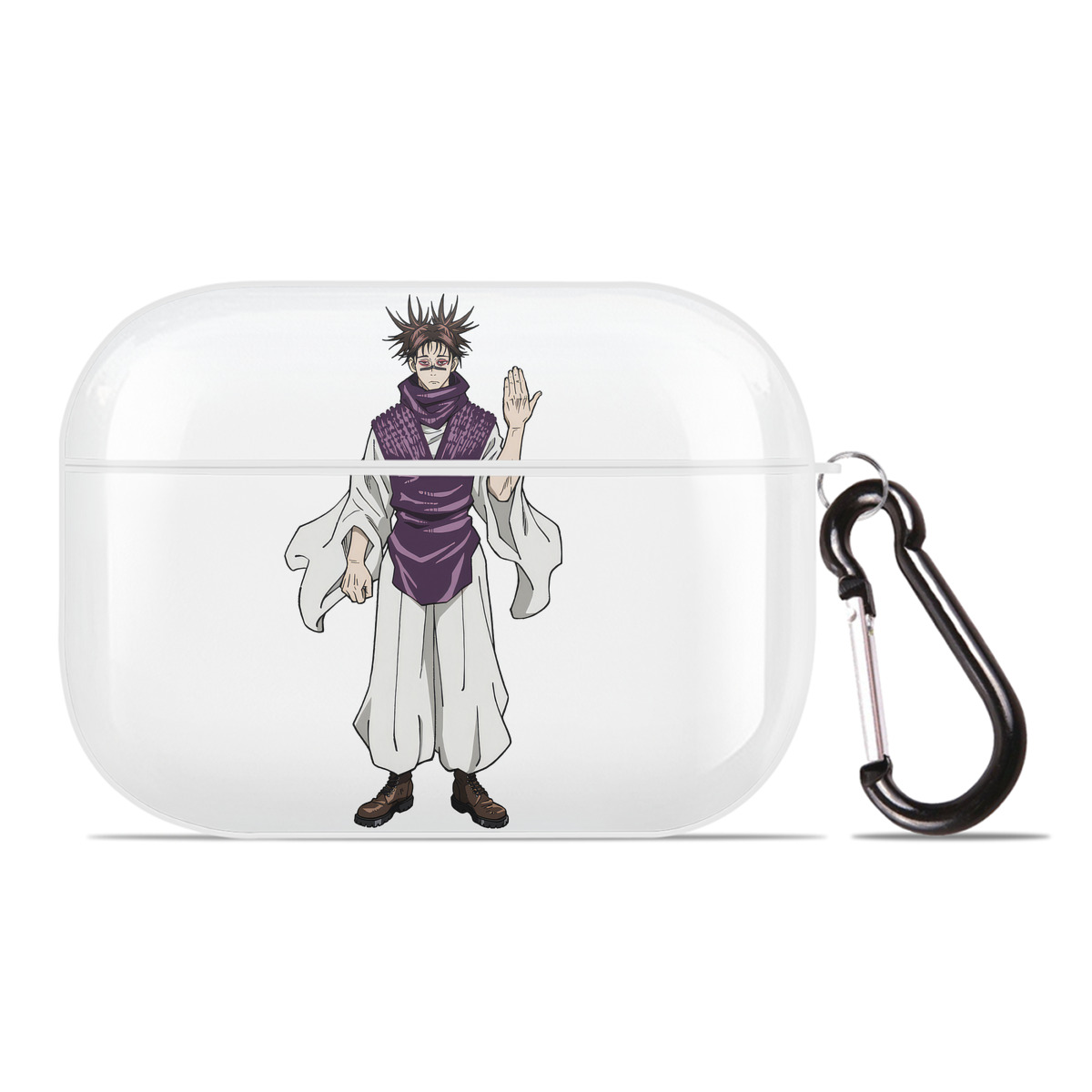 （画像用） 呪術廻戦 Jujutsu Kaisen 【AirPods Pro用】ハードシェル保護ケース 耐衝撃・防指紋・カラビナ付き商品仕様