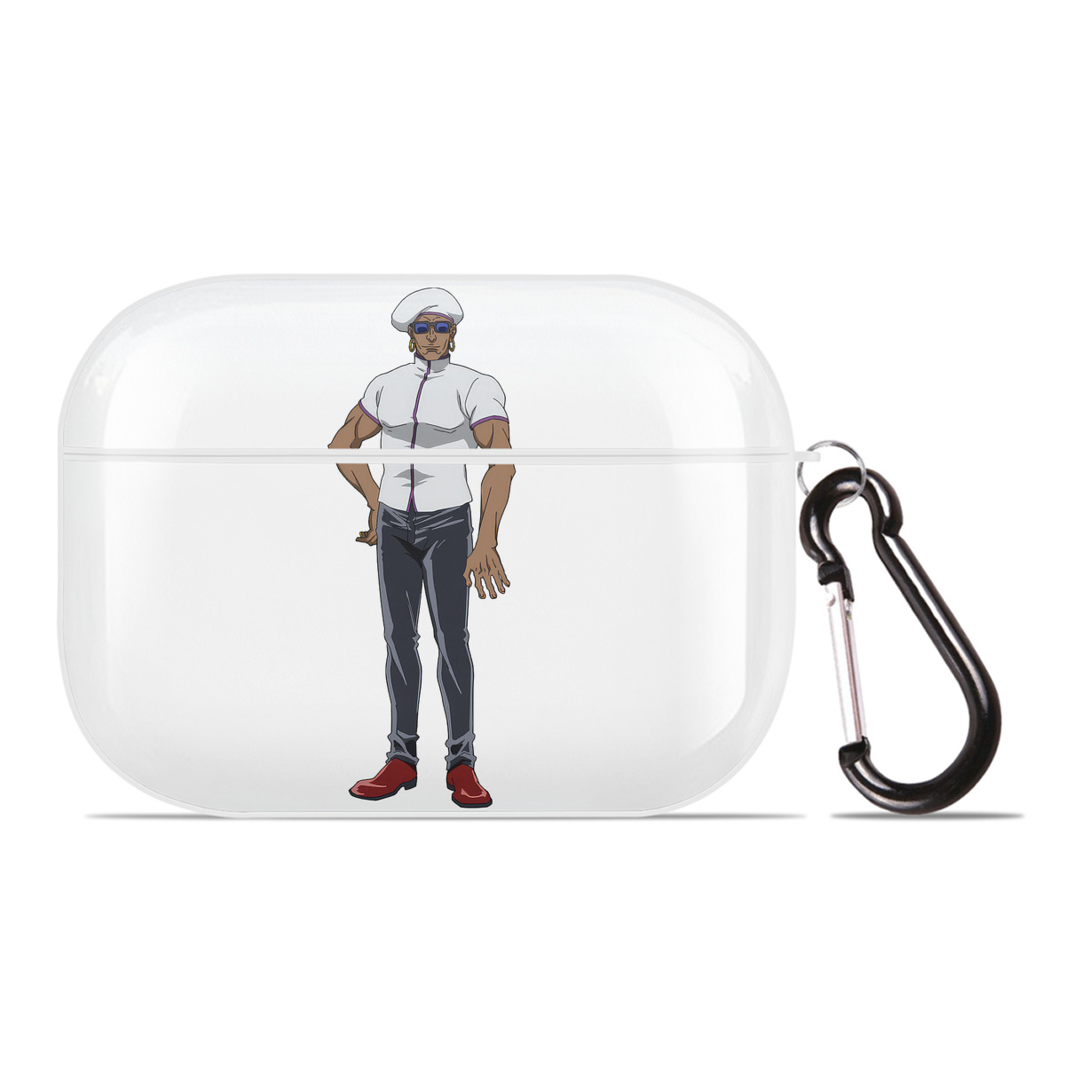 （画像用） 呪術廻戦 Jujutsu Kaisen 【AirPods Pro用】ハードシェル保護ケース 耐衝撃・防指紋・カラビナ付き商品仕様