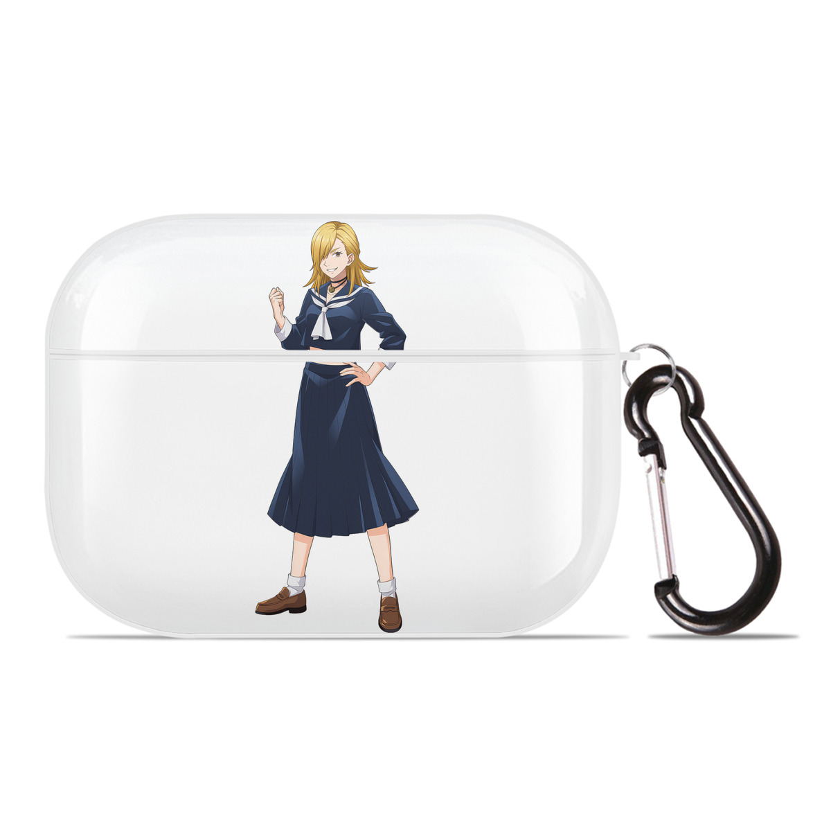 （画像用） 呪術廻戦 Jujutsu Kaisen 【AirPods Pro用】ハードシェル保護ケース 耐衝撃・防指紋・カラビナ付き商品仕様
