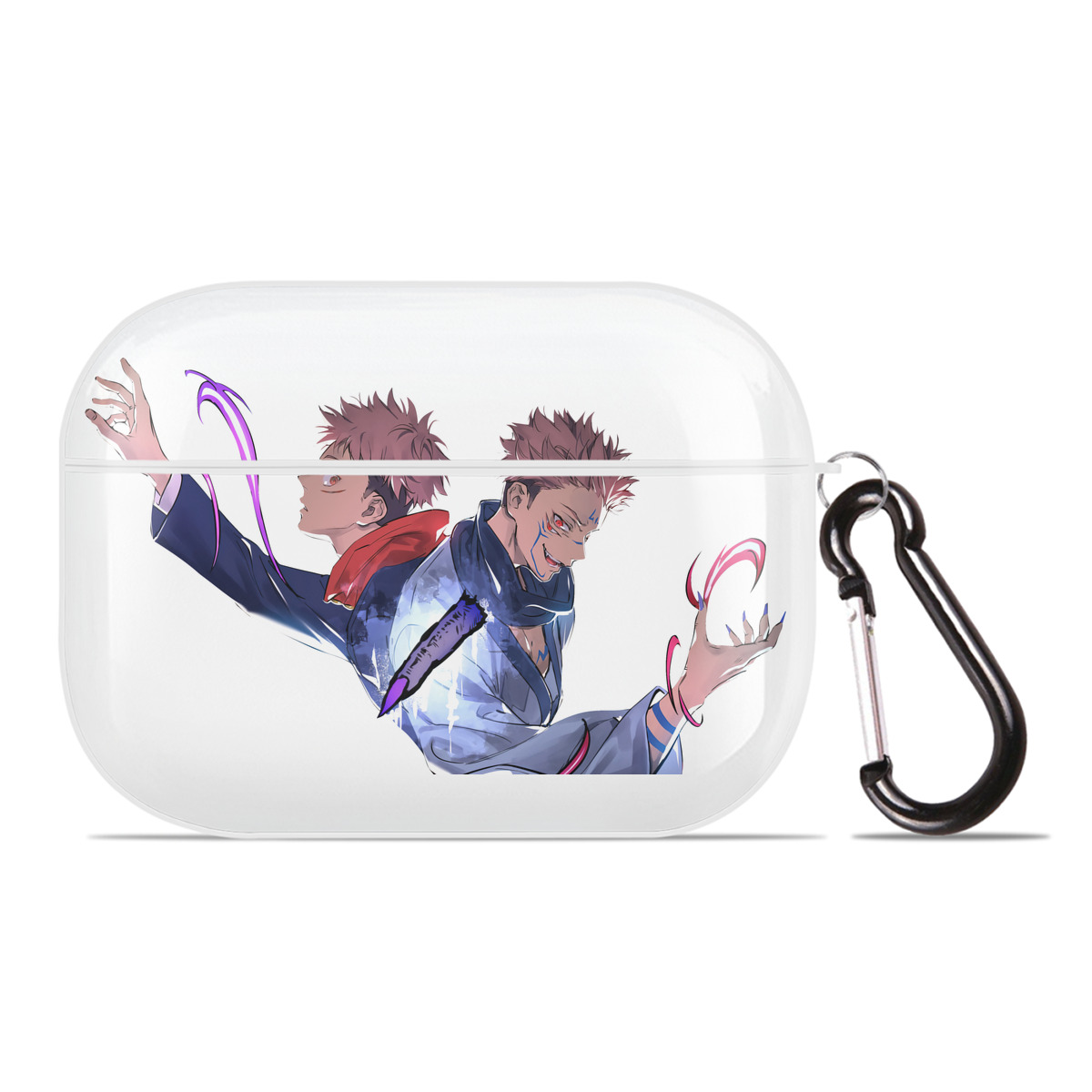 （画像用） 呪術廻戦 Jujutsu Kaisen 【AirPods Pro用】ハードシェル保護ケース 耐衝撃・防指紋・カラビナ付き商品仕様