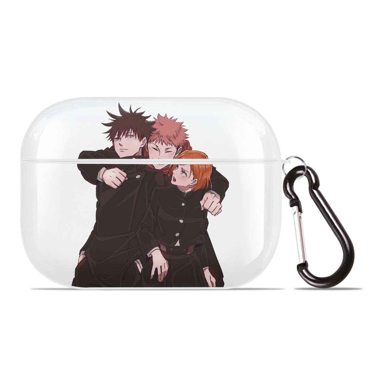 （画像用） 呪術廻戦 Jujutsu Kaisen 【AirPods Pro用】ハードシェル保護ケース 耐衝撃・防指紋・カラビナ付き商品仕様