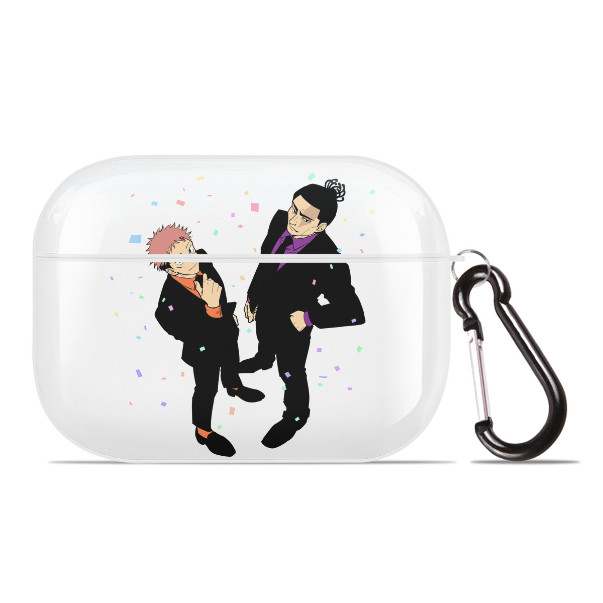 （画像用） 呪術廻戦 Jujutsu Kaisen 【AirPods Pro用】ハードシェル保護ケース 耐衝撃・防指紋・カラビナ付き商品仕様