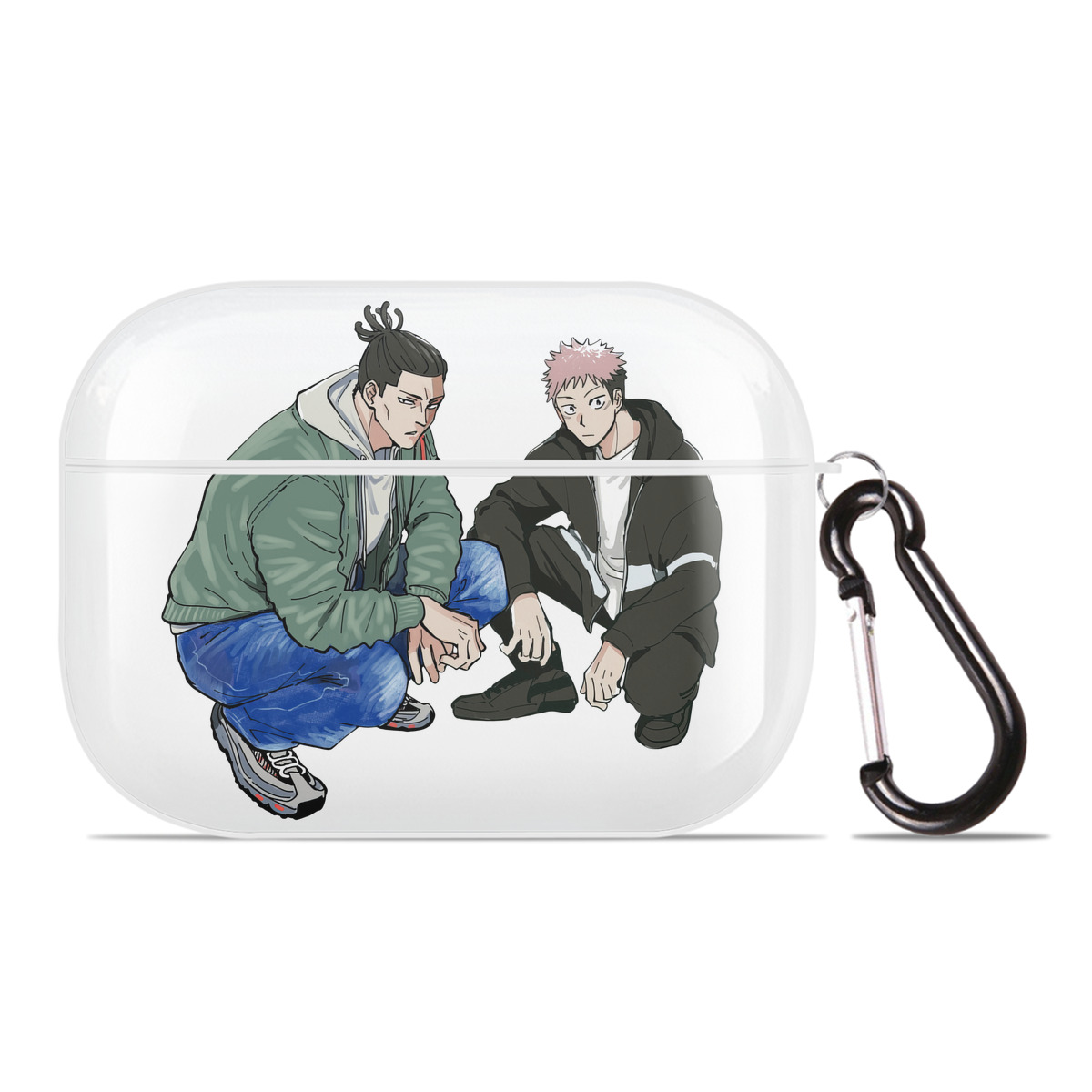 （画像用） 呪術廻戦 Jujutsu Kaisen 【AirPods Pro用】ハードシェル保護ケース 耐衝撃・防指紋・カラビナ付き商品仕様