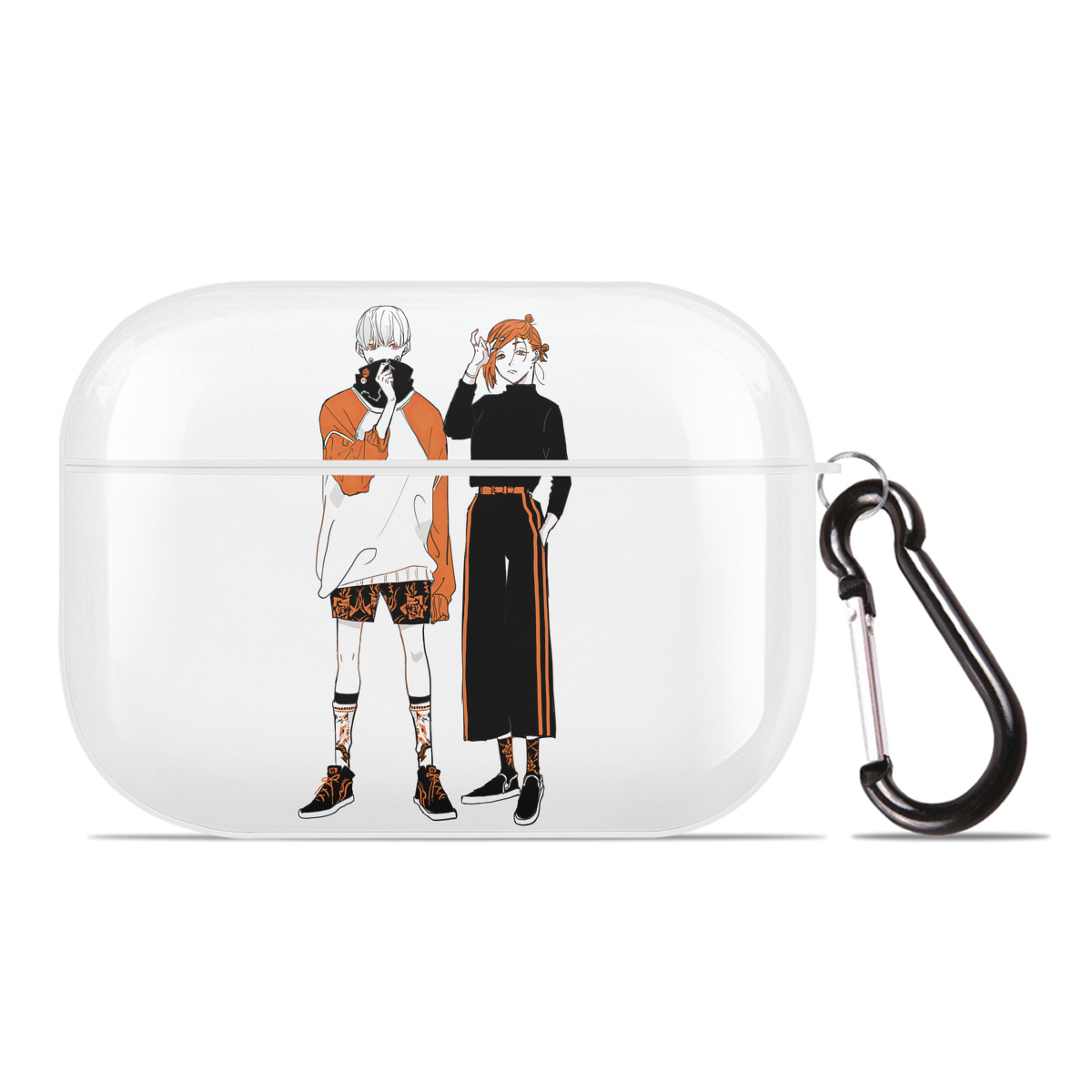 （画像用） 呪術廻戦 Jujutsu Kaisen 【AirPods Pro用】ハードシェル保護ケース 耐衝撃・防指紋・カラビナ付き商品仕様