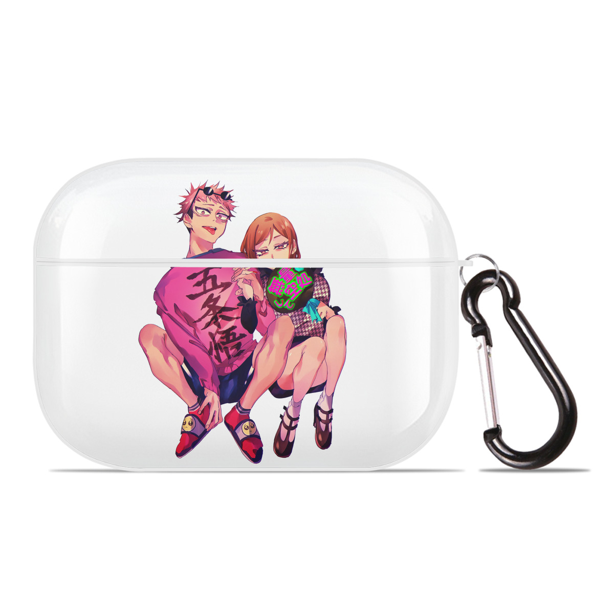 （画像用） 呪術廻戦 Jujutsu Kaisen 【AirPods Pro用】ハードシェル保護ケース 耐衝撃・防指紋・カラビナ付き商品仕様