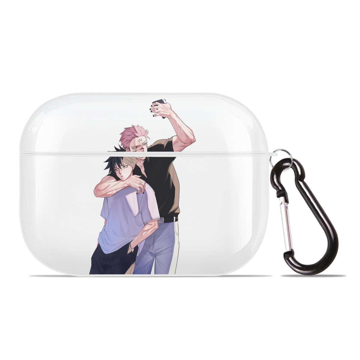 （画像用） 呪術廻戦 Jujutsu Kaisen 【AirPods Pro用】ハードシェル保護ケース 耐衝撃・防指紋・カラビナ付き商品仕様