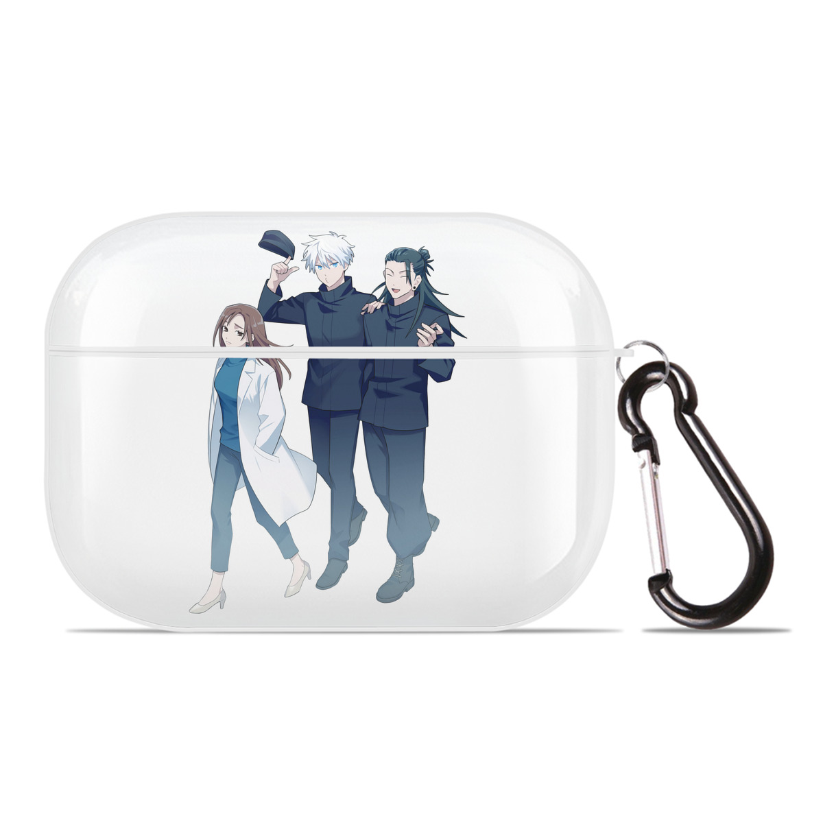 （画像用） 呪術廻戦 Jujutsu Kaisen 【AirPods Pro用】ハードシェル保護ケース 耐衝撃・防指紋・カラビナ付き商品仕様