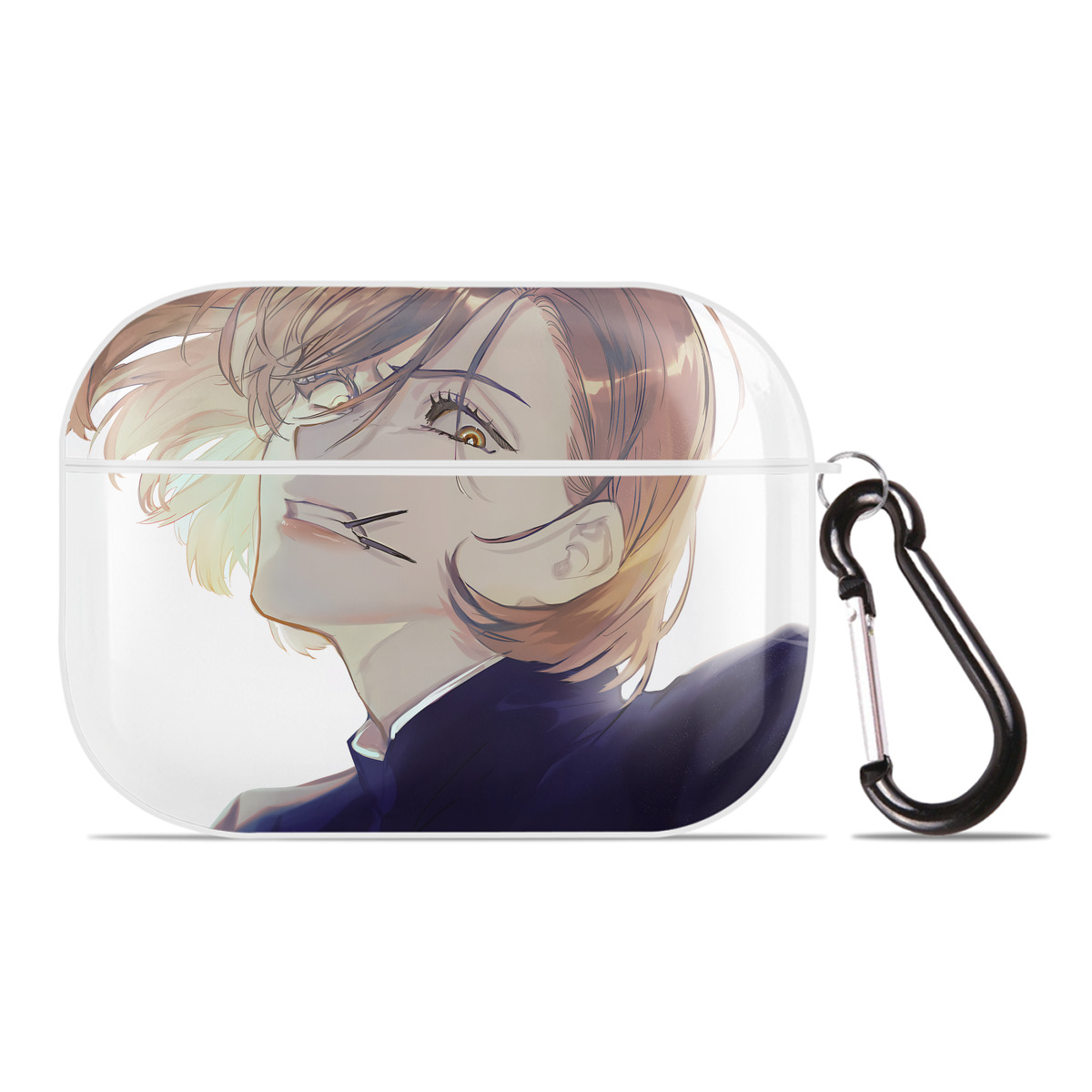 （画像用） 呪術廻戦 Jujutsu Kaisen 【AirPods Pro用】ハードシェル保護ケース 耐衝撃・防指紋・カラビナ付き商品仕様