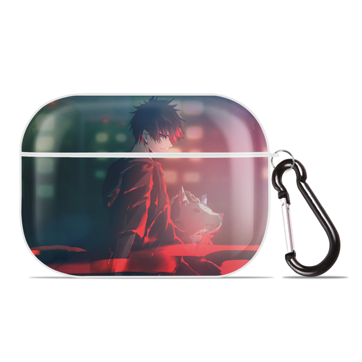 （画像用） 呪術廻戦 Jujutsu Kaisen 【AirPods Pro用】ハードシェル保護ケース 耐衝撃・防指紋・カラビナ付き商品仕様