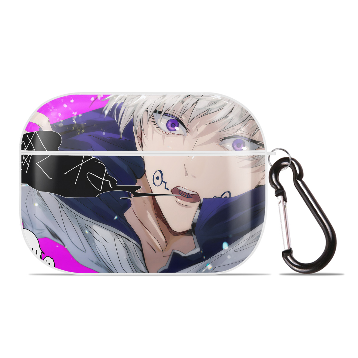 （画像用） 呪術廻戦 Jujutsu Kaisen 【AirPods Pro用】ハードシェル保護ケース 耐衝撃・防指紋・カラビナ付き商品仕様