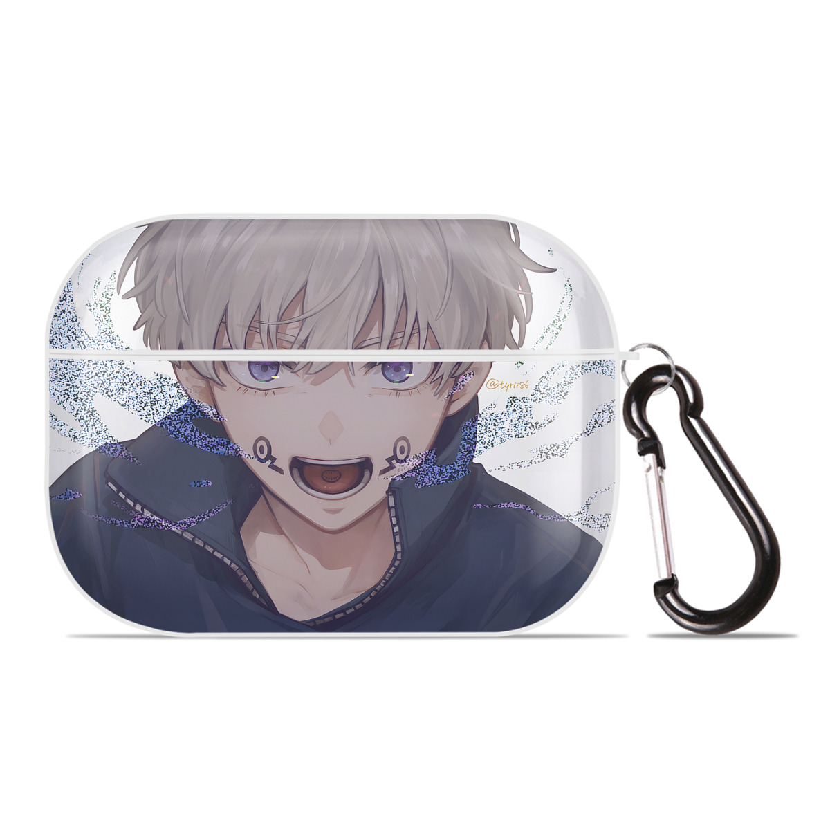 （画像用） 呪術廻戦 Jujutsu Kaisen 【AirPods Pro用】ハードシェル保護ケース 耐衝撃・防指紋・カラビナ付き商品仕様