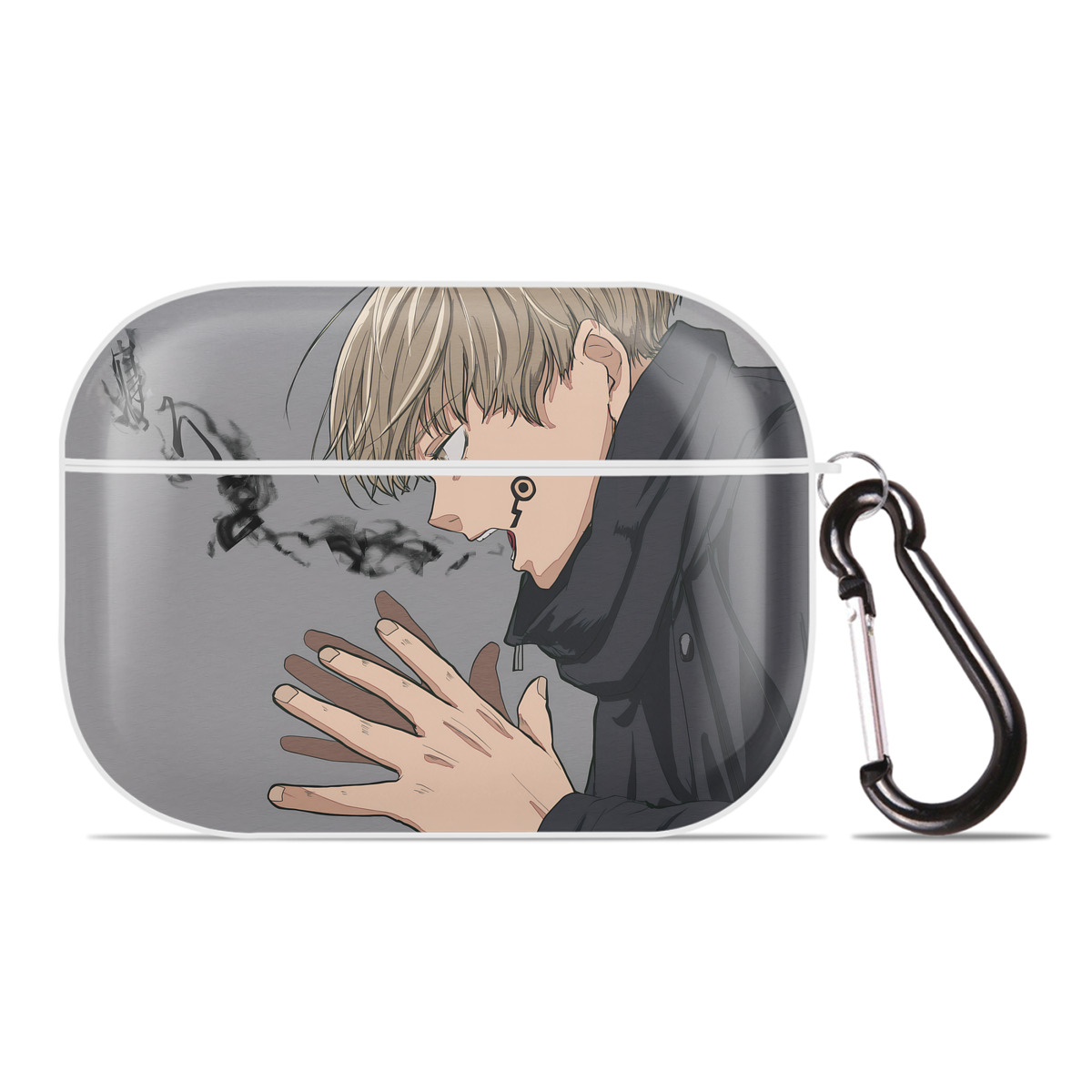 （画像用） 呪術廻戦 Jujutsu Kaisen 【AirPods Pro用】ハードシェル保護ケース 耐衝撃・防指紋・カラビナ付き商品仕様