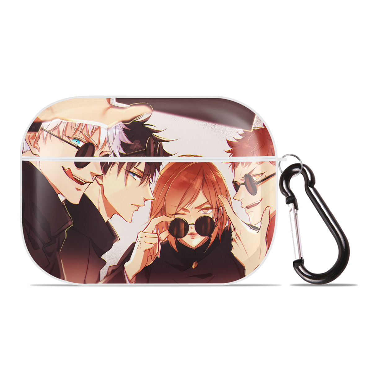 （画像用） 呪術廻戦 Jujutsu Kaisen 【AirPods Pro用】ハードシェル保護ケース 耐衝撃・防指紋・カラビナ付き商品仕様
