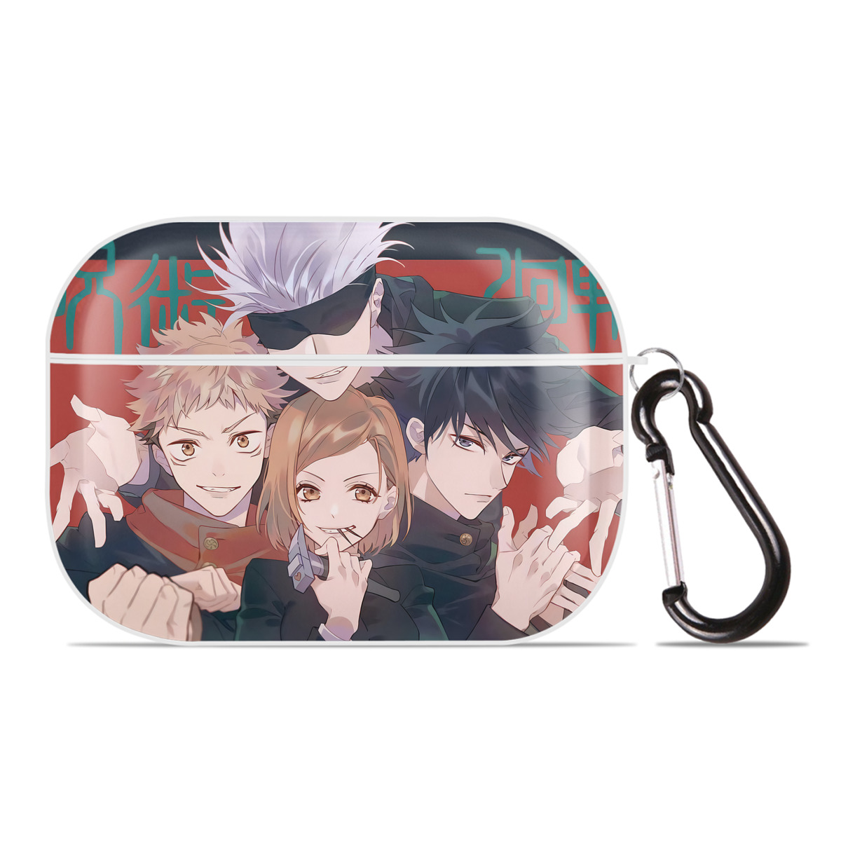 （画像用） 呪術廻戦 Jujutsu Kaisen 【AirPods Pro用】ハードシェル保護ケース 耐衝撃・防指紋・カラビナ付き商品仕様