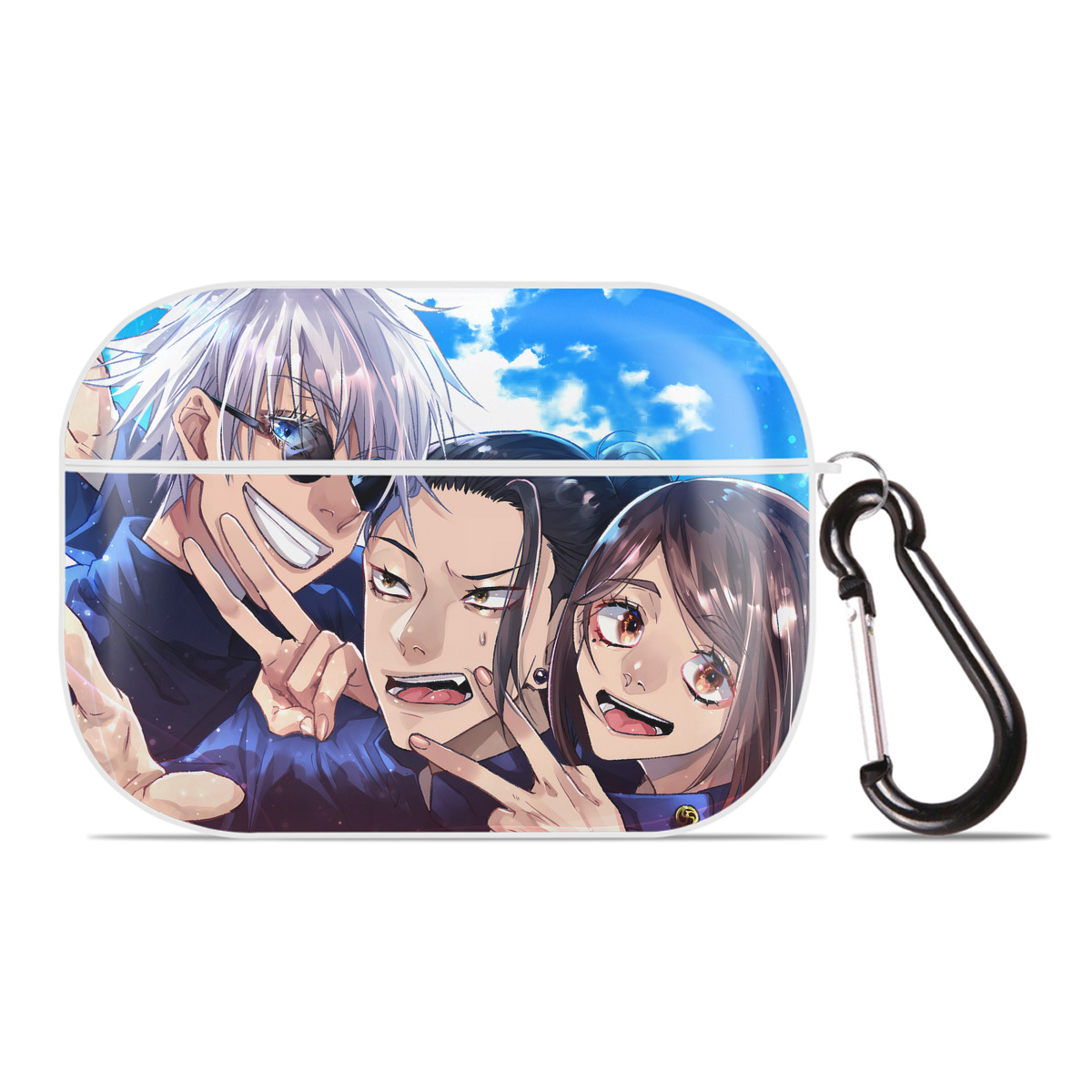 （画像用） 呪術廻戦 Jujutsu Kaisen 【AirPods Pro用】ハードシェル保護ケース 耐衝撃・防指紋・カラビナ付き商品仕様