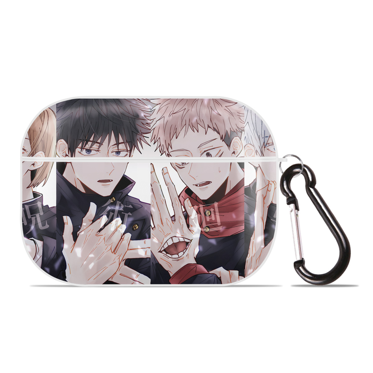 （画像用） 呪術廻戦 Jujutsu Kaisen 【AirPods Pro用】ハードシェル保護ケース 耐衝撃・防指紋・カラビナ付き商品仕様