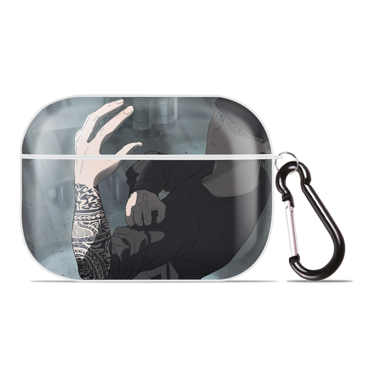 （画像用） 呪術廻戦 Jujutsu Kaisen 【AirPods Pro用】ハードシェル保護ケース 耐衝撃・防指紋・カラビナ付き商品仕様
